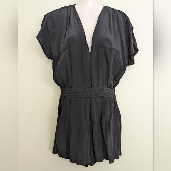 Sandro short romper one piece outfit black women´s 1...